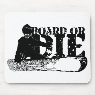 Tapis De Souris snowboardBOARD ou die