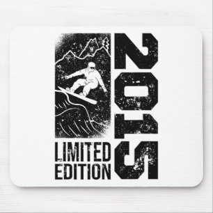 Tapis De Souris Snowboarder Vintage 2015 Anniversaire Snowboard Sn