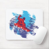 Tapis De Souris Snowboardeur cool (Avec souris)