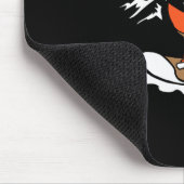 Tapis De Souris Snowboarding Dinosaur Funny Snowboard Kid Gift  (Coin)