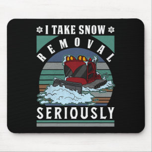 Tapis De Souris Snowcat Snow Groomer Snowboard Mountain Professeur