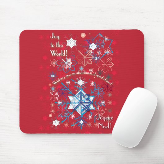 Tapis De Souris Snowflake (Avec souris)