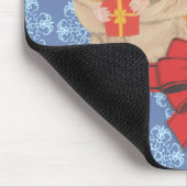 Tapis De Souris Snowflakes Christmas Hamster (Coin)