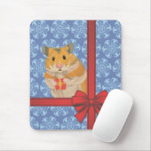 Tapis De Souris Snowflakes Christmas Hamster (Avec souris)