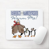 Tapis De Souris Snowflakes Warm Me Tshirts et cadeaux de vacances (Avec souris)