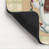 Tapis De Souris Snowman Avec Lumières Mousepad (Coin)