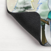 Tapis De Souris Snowman en hiver sur la scène de Noël (Coin)