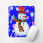 Tapis De Souris Snowman Mousepad (Avec souris)