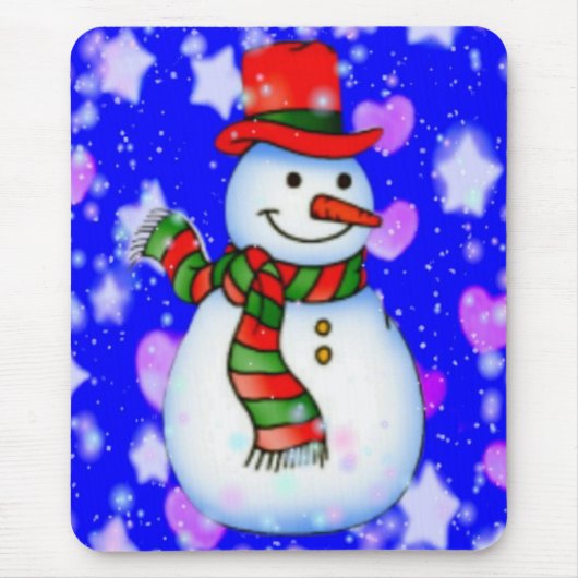 Tapis De Souris Snowman Mousepad (Devant)