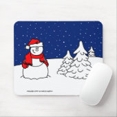 Tapis De Souris Snowman Mousepad (Avec souris)