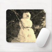 Tapis De Souris Snowman Photo Mousepad (Avec souris)