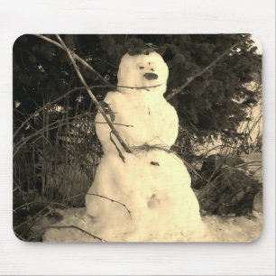 Tapis De Souris Snowman Photo Mousepad