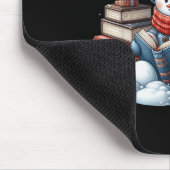 Tapis De Souris Snowman Reading Books Lovers Librarian Bookworm Ch (Coin)