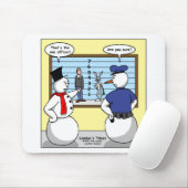 Tapis De Souris Snowman sans bruit Bunny Suspect Cadeaux et Tee - (Avec souris)