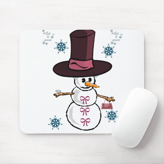 Tapis De Souris Snowman Souse Pad (Avec souris)