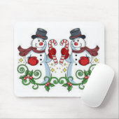 Tapis De Souris Snowman Souse Pad (Avec souris)