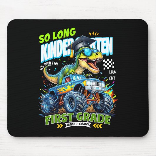 Tapis De Souris So Long Kindergarten Graduate Dinosaur 1st Grade H (Devant)