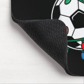 Tapis De Souris Soccer Ball Santa Hat Xmas Funny Christmas Soccer (Coin)