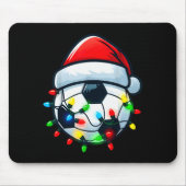 Tapis De Souris Soccer Ball Santa Hat Xmas Pajamas Players Toddler (Devant)