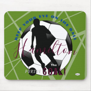 Tapis De Souris Soccer de positivité Mousepad Lime vert HAMbyWG