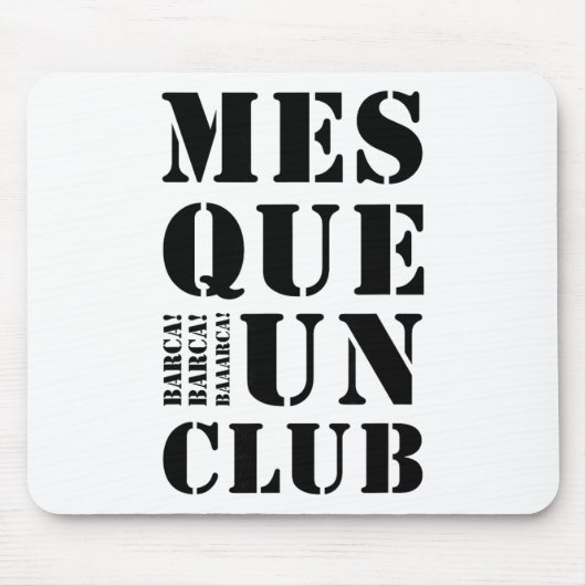 Tapis De Souris Soccer Lovers Design Byrcelona Fc T Shirt  (Devant)