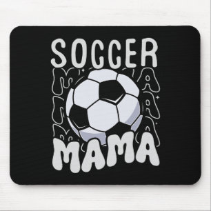 Tapis De Souris Soccer Mama Super Retro Soccer Maman Fête des mère