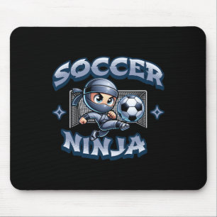 Tapis De Souris Soccer Ninja Joueur Arts Martiaux Karate