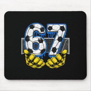 Tapis De Souris Soccer Six Seven 67 Drôle de Mème Gen Alpha