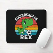 Tapis De Souris Soccersaurus Rex Dinosaure de Football Pour Garçon (Avec souris)