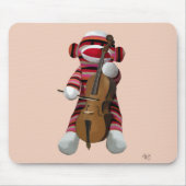 Tapis De Souris Sock Monkey and Cello 2 (Devant)