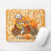 Tapis De Souris Sock Monkey Biker (Avec souris)