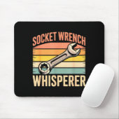 Tapis De Souris Socket Wrench Whisperer Retro Mechanic Crew Auto T (Avec souris)