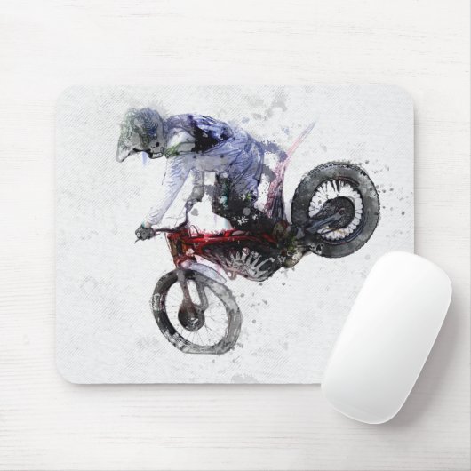 Tapis De Souris Socle de nez - Motocross (Avec souris)