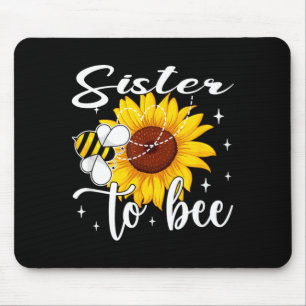Tapis De Souris Sœur à l'abeille Révélation de genre drôle Thème a