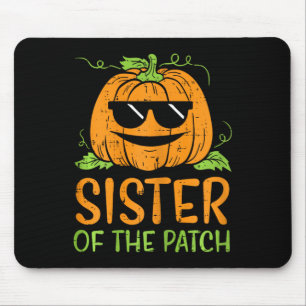 Tapis De Souris Soeur citrouille Du Patch Halloween Famille Sis G
