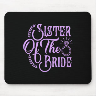 Tapis De Souris Sœur de la mariée, tenue de fête de mariage assort