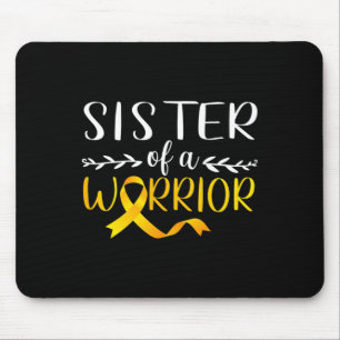 Tapis De Souris Soeur D'Un Guerrier Soutien De Sensibilisation Au 