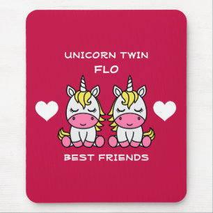 Tapis De Souris Sœur jumelle licorne