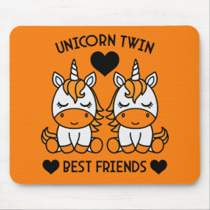 Tapis De Souris Sœur jumelle licorne