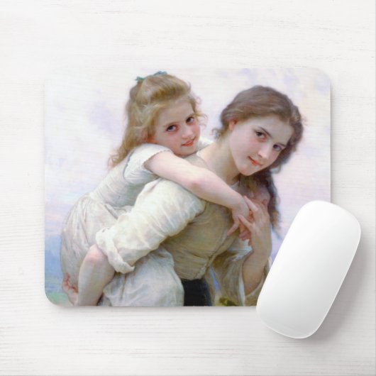 Tapis De Souris Soeurs, Bouguereau (Avec souris)