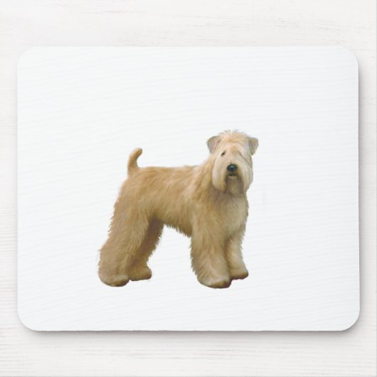 Tapis De Souris Soft Coated Wheaten Terrier (A) - debout (Devant)
