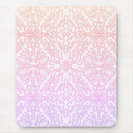 Tapis De Souris Soft Pink Dream Mandala pattern series (Devant)