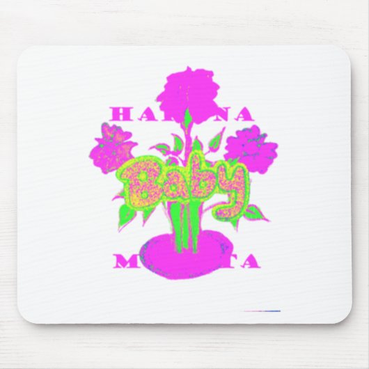 Tapis De Souris Soft Pink Flower Art : A Baby's Touch. (Devant)
