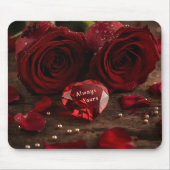Tapis De Souris Soft Red Rose Romantic Valentine Office Mousepad (Devant)