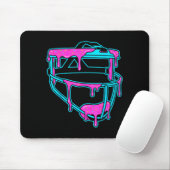 Tapis De Souris Softball Catcher Drip Ice Cream Mask Sprinkles Gam (Avec souris)