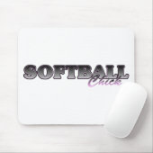 Tapis De Souris Softball Chick (Avec souris)