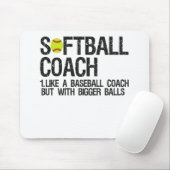 Tapis De Souris Softball Papa comme A Basball mais avec Bigger Bal (Avec souris)