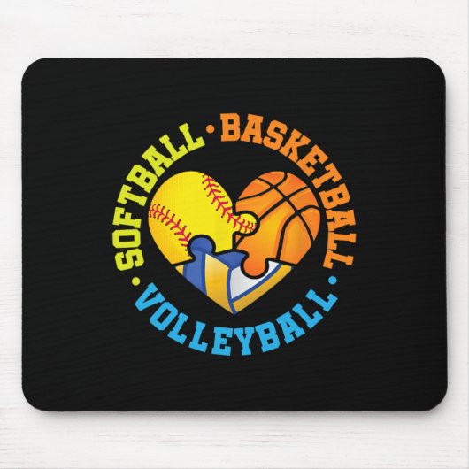 Tapis De Souris Softll Sketll Volleyll (Devant)