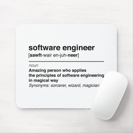 Tapis De Souris Software Engineer (Avec souris)