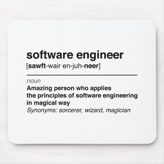 Tapis De Souris Software Engineer (Devant)